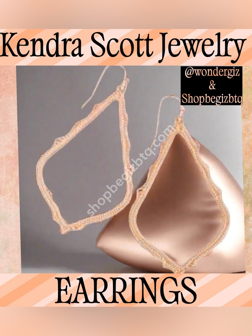 Kendra Scott Authentic Sophie Drop Earring Rose Gold